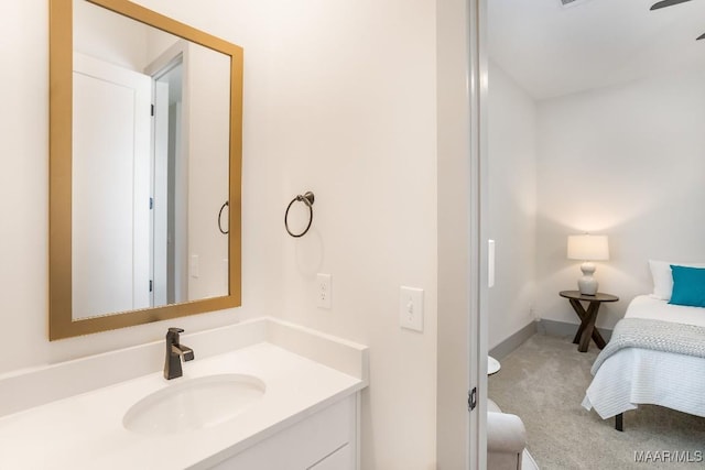 8319 Young Xing, Montgomery, AL 36116 - bathroom with vanity, ceiling fan, and ensuite bathroom
