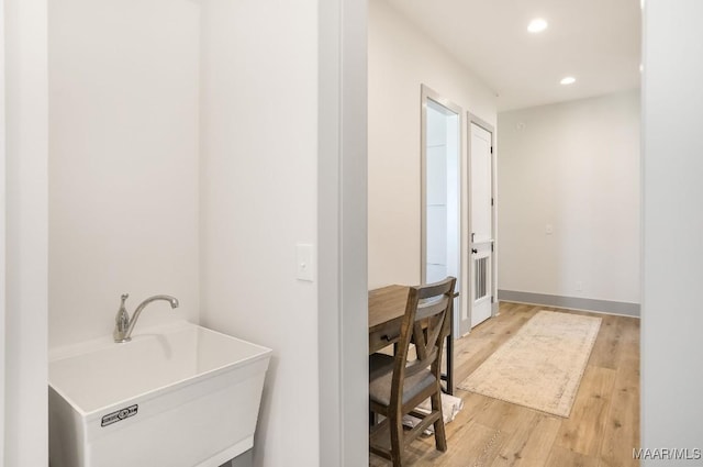 8319 Young Xing, Montgomery, AL 36116 - bathroom featuring recessed lighting and wood finished floors