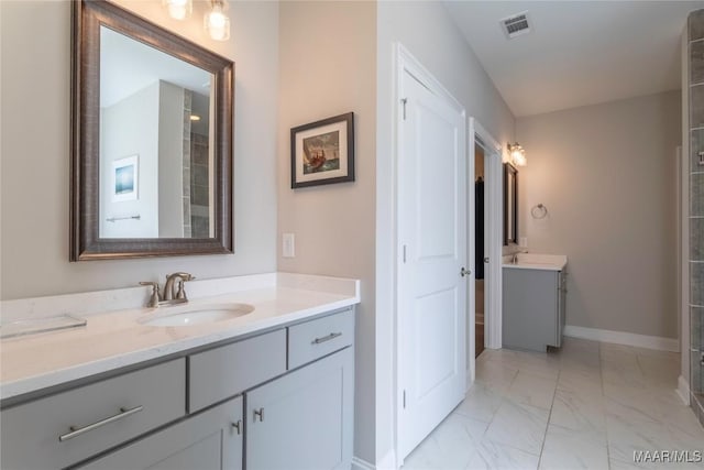 bathroom featuring vanity