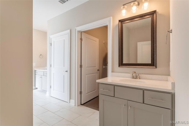 bathroom featuring vanity