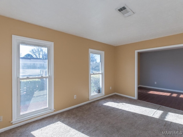 view of carpeted empty room