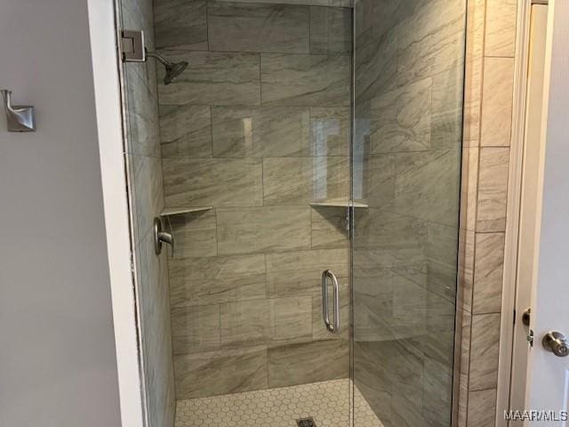 bathroom with walk in shower