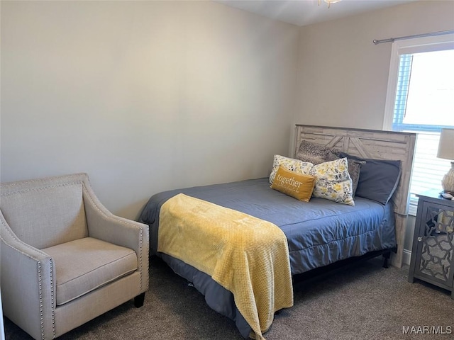 bedroom with carpet flooring