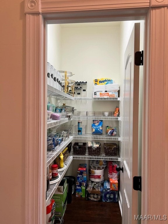 view of pantry