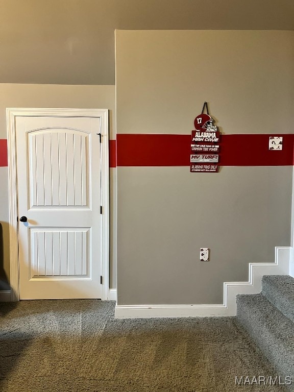 interior space featuring carpet flooring