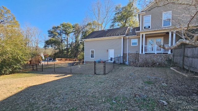 137 Scott Ln, Prattville, AL 36066 - back of property with a fenced backyard