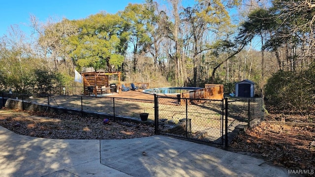 137 Scott Ln, Prattville, AL 36066 - view of yard featuring a gate and a shed