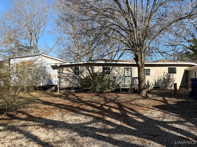 view of back of property