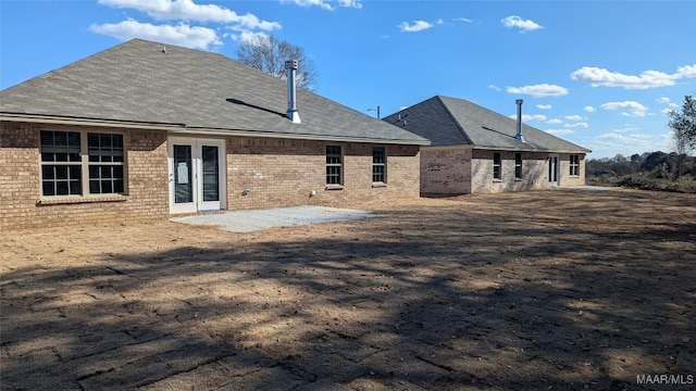 rear view of house featuring a patio area