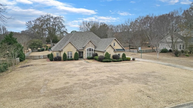 view of french country home