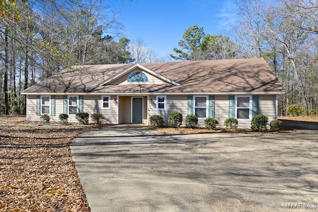 view of ranch-style home