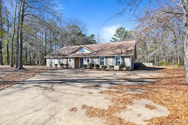 view of ranch-style house