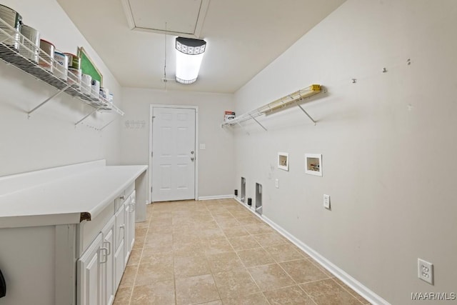 laundry room featuring washer hookup