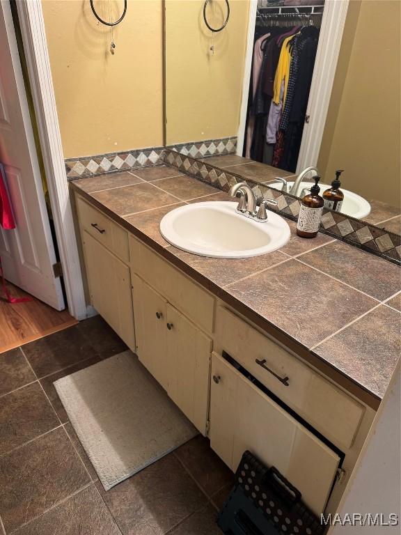 bathroom with vanity