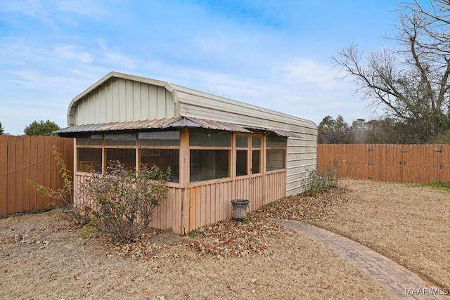 view of outbuilding