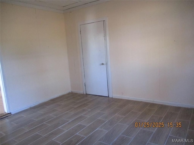 unfurnished room featuring hardwood / wood-style floors