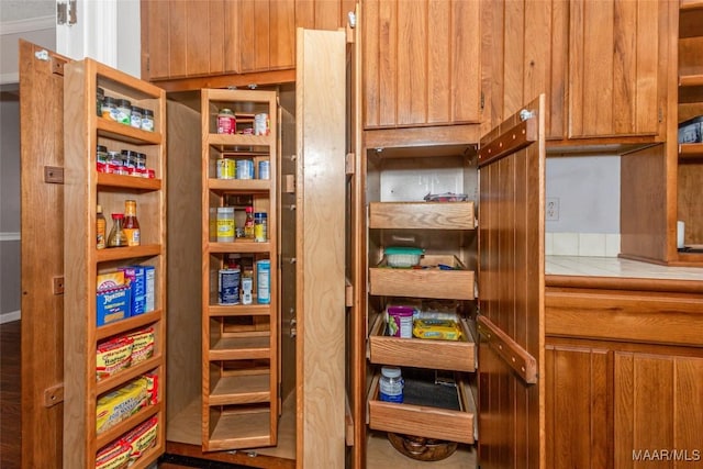 view of pantry