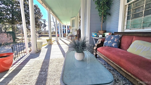 view of patio / terrace featuring covered porch