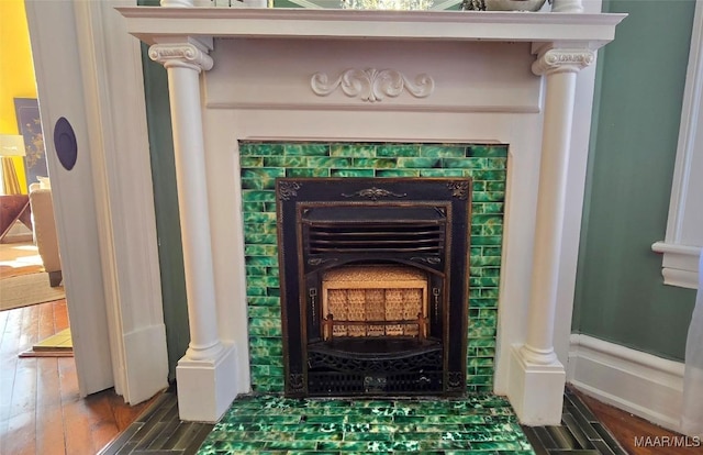 room details with wood-type flooring