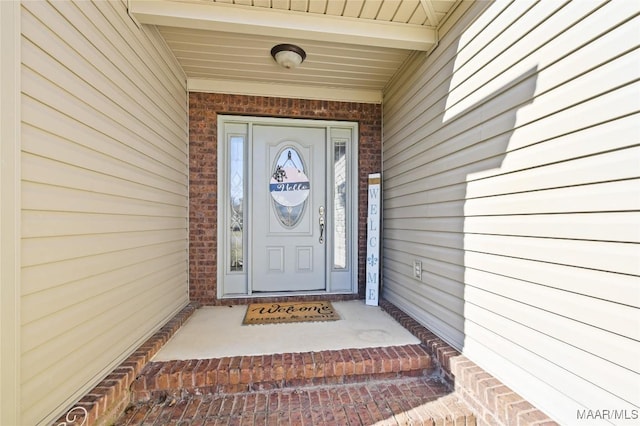 view of property entrance