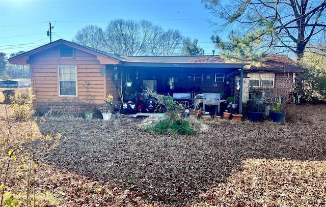 view of rear view of property