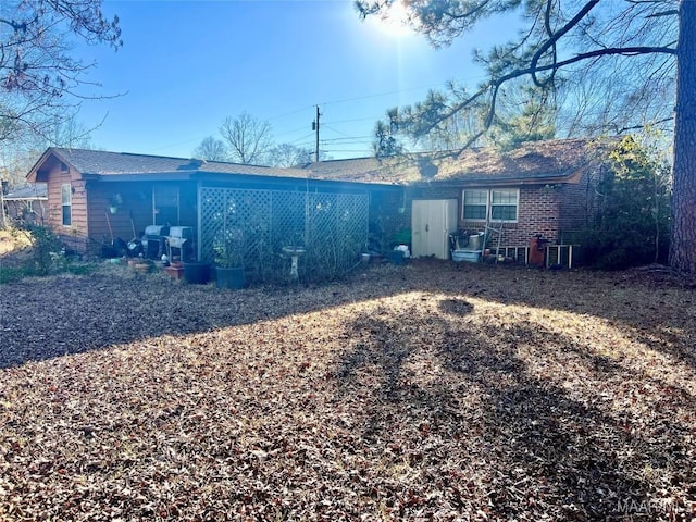 view of rear view of property