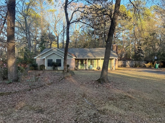 view of ranch-style house