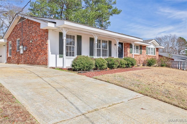 view of ranch-style home