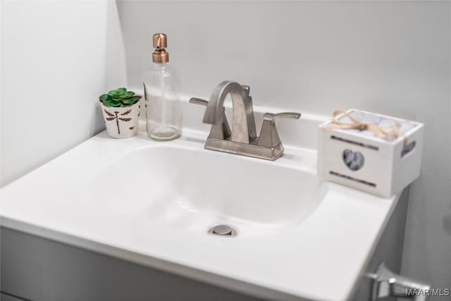 interior details featuring sink