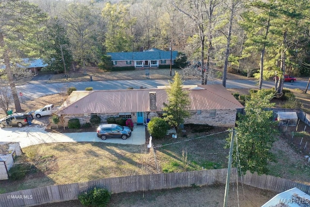 birds eye view of property