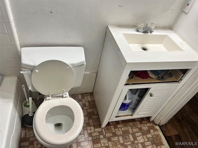 bathroom featuring toilet