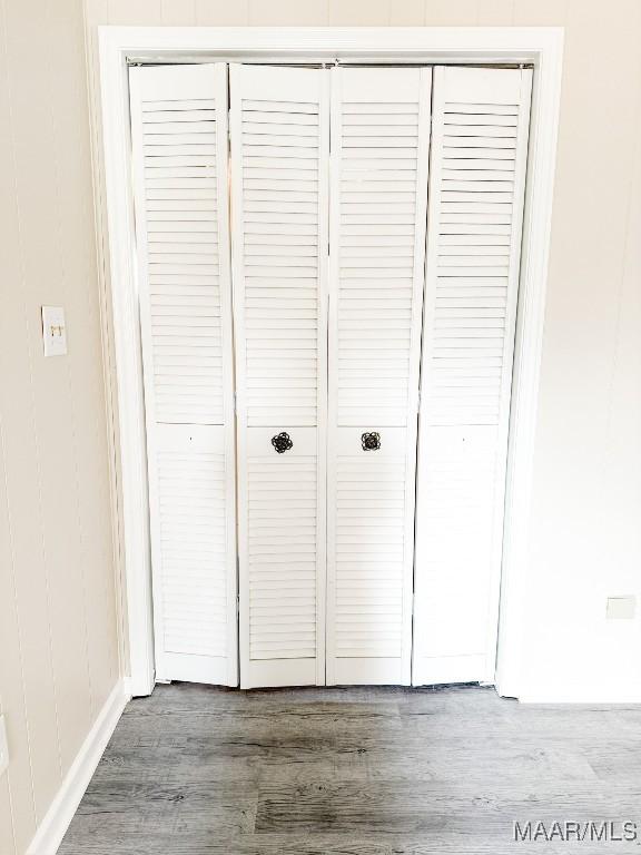 details featuring wood-type flooring