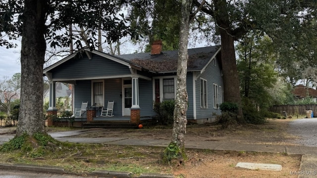 bungalow-style house with a porch