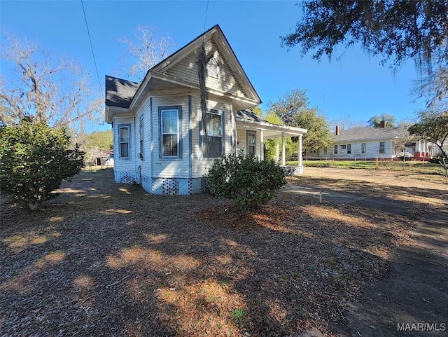 view of side of home