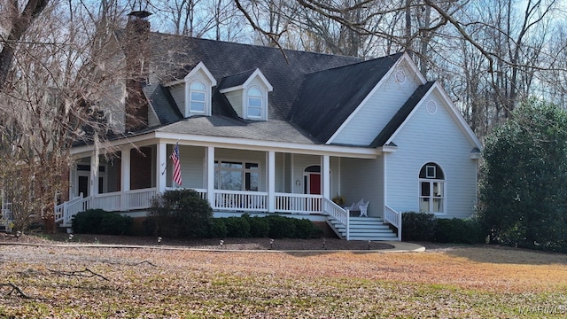 view of front facade with a porch