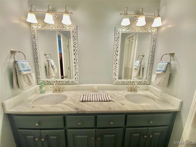 bathroom featuring vanity