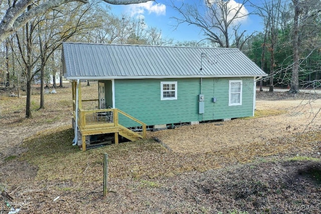 view of back of property