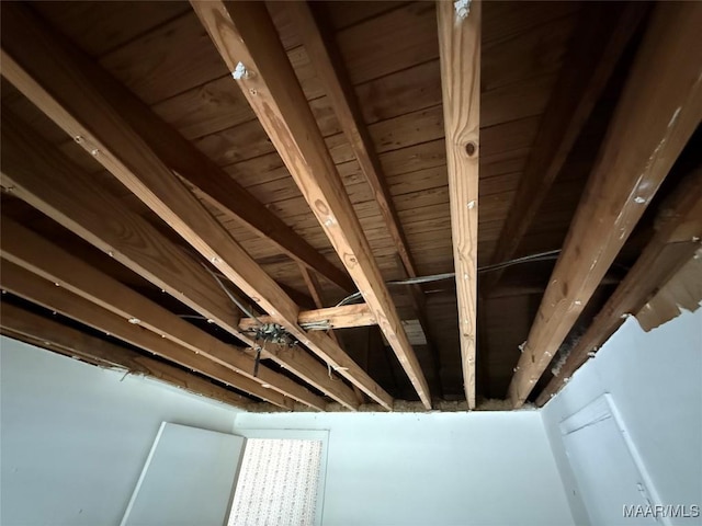 details featuring wooden ceiling