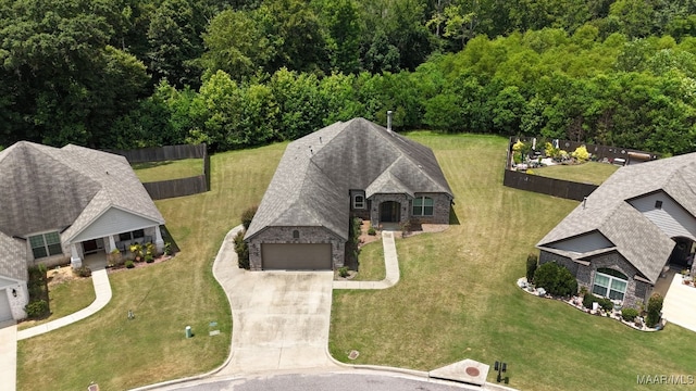 drone / aerial view