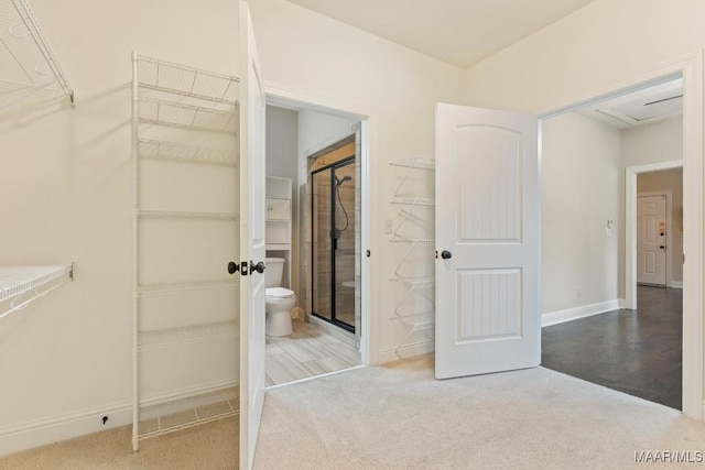 interior space with carpet flooring