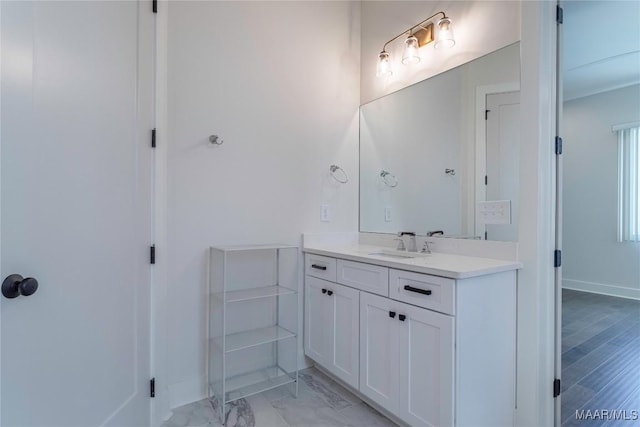 bathroom with vanity