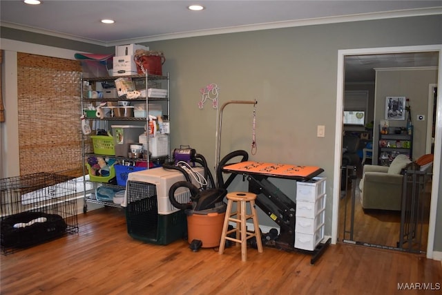 view of storage room