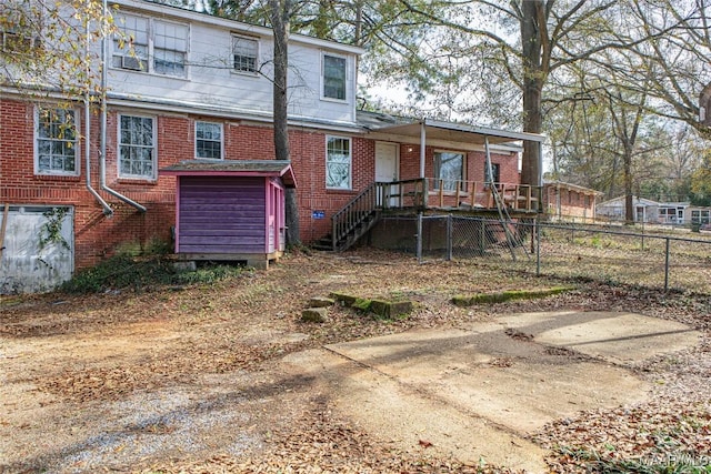 view of rear view of house