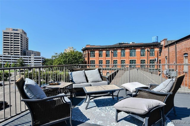 balcony with outdoor lounge area