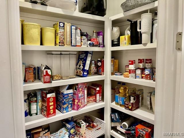 view of pantry