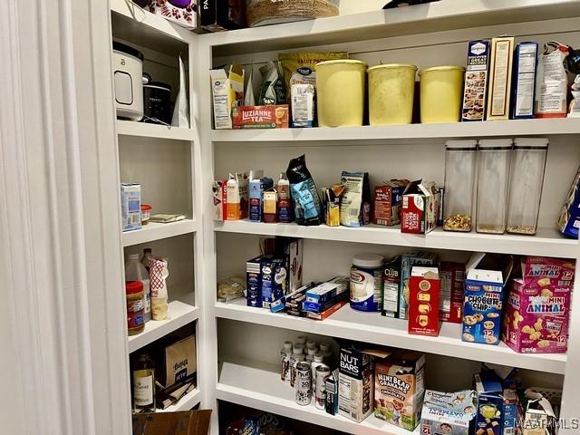 view of pantry