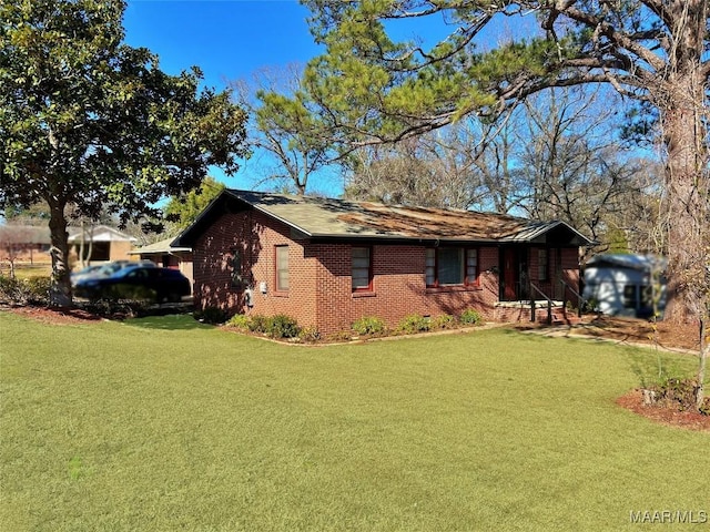 view of home's exterior featuring a yard