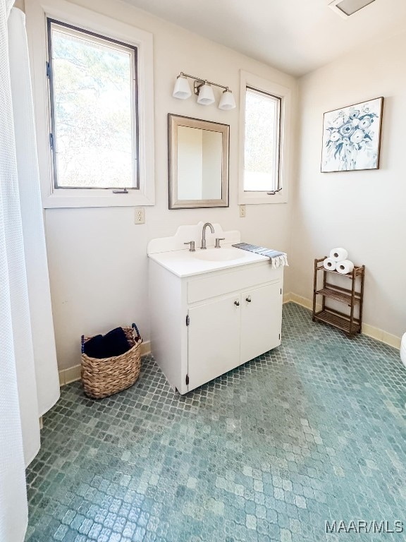 bathroom featuring vanity