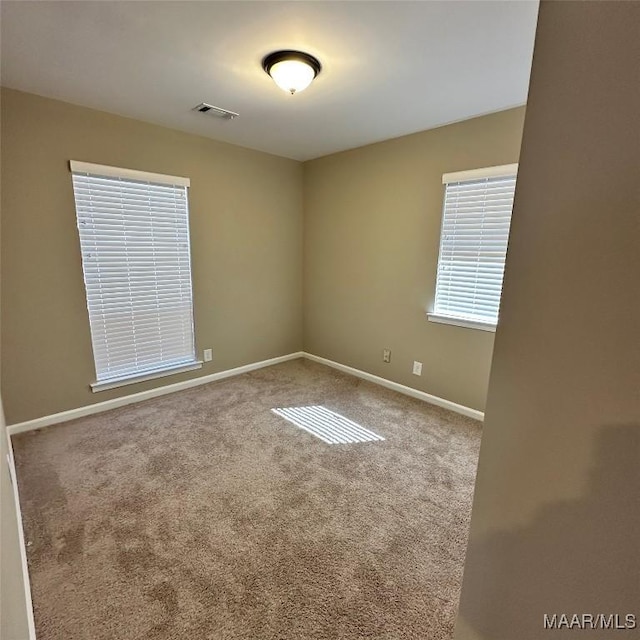 view of carpeted empty room