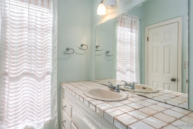 bathroom with vanity